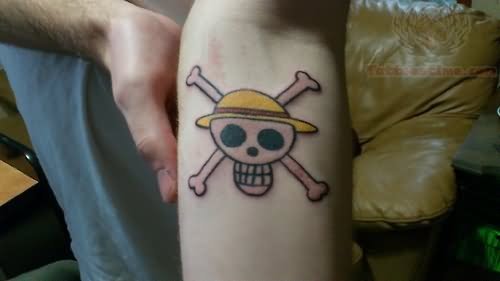 Showing Beautiful Jolly Roger Tattoo